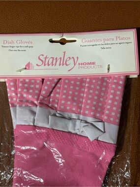 Fuller Pink Rubber Cleaning Gloves vintage -discontinued